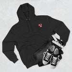 Colorful Floral Three-Panel Fleece Hoodie for Spring Vibes