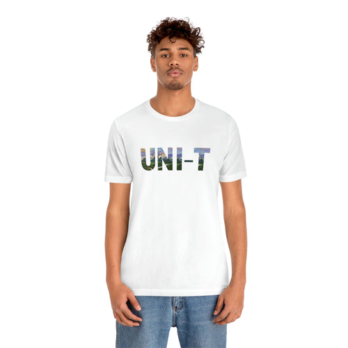 UNI-T Grand Teton Name Overlay Unisex Jersey Short Sleeve Tee