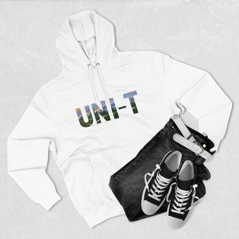 UNI-T Grand Teton Name Overlay Unisex Premium Pullover Hoodie