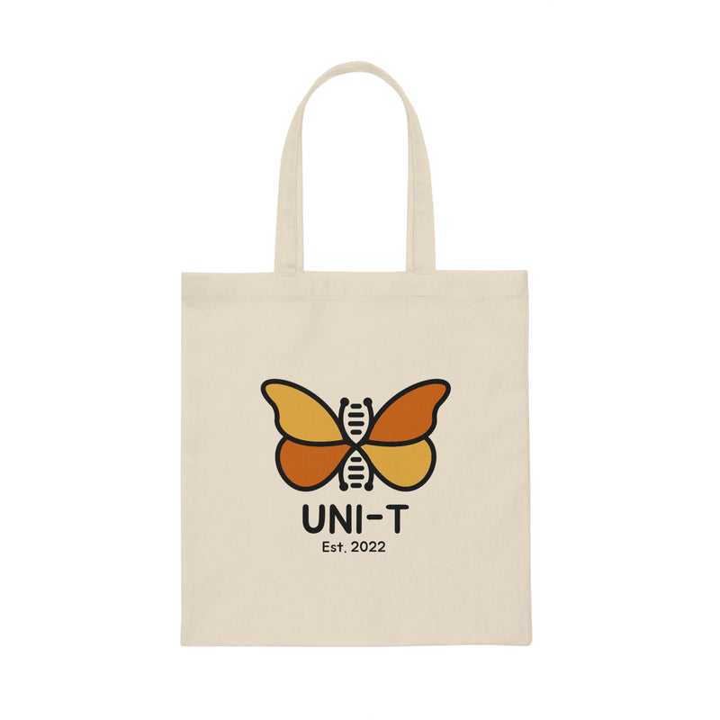 Orange Butterfly Canvas Tote Bag